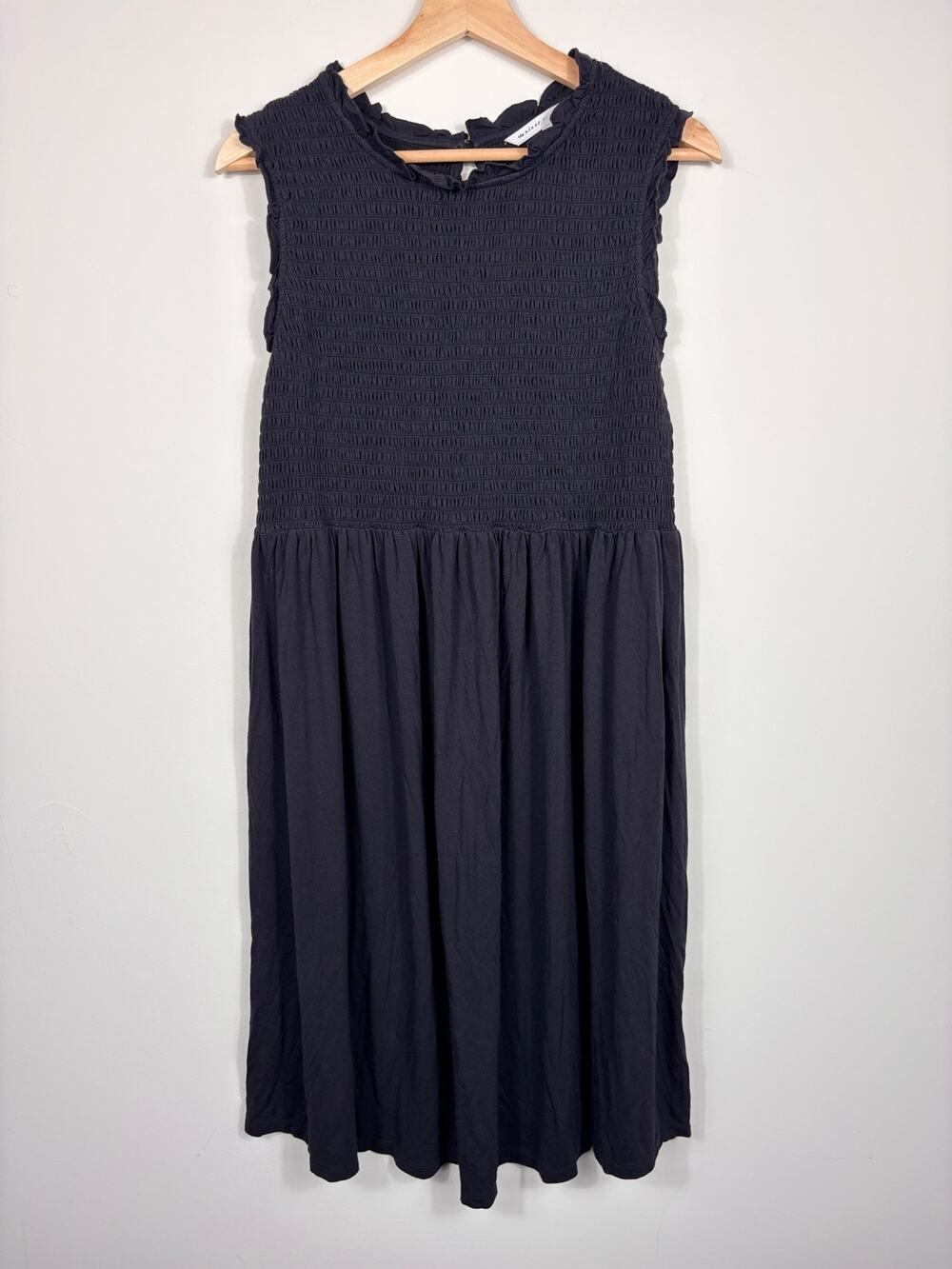 🖤 The Nines by HATCH Smocked Babydoll Dress | XL | Black (Maternity)
